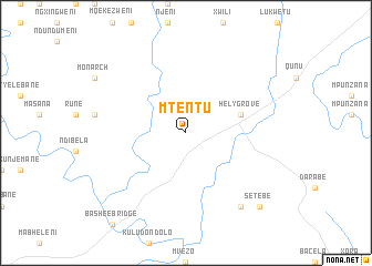 map of Mtentu