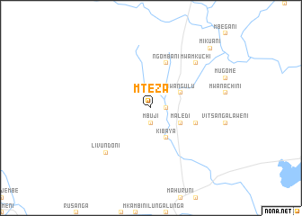 map of Mteza