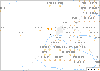 map of Mte