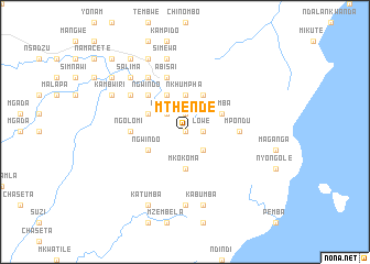 map of Mthende