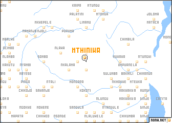 map of Mthiniwa