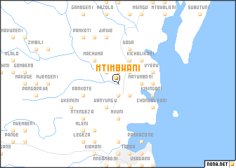 map of Mtimbwani
