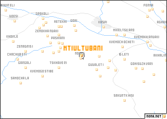 map of Mtiultubani