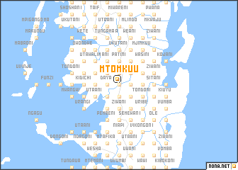 map of Mtomkuu