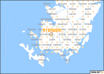 map of Mtondoni