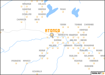 map of Mtonga