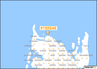 map of Mtongwe