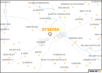 map of Mtsensk