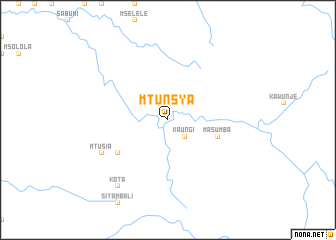 map of Mtunsya