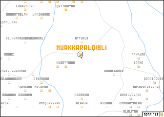 map of Mu‘akkar al Qiblī