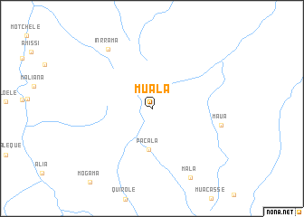 map of Muala