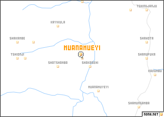 map of Muana-Mueyi