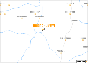 map of Muanamuyeyi