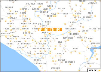 map of Muana Sando