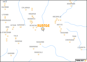 map of Muande