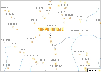 map of Muapuhundje