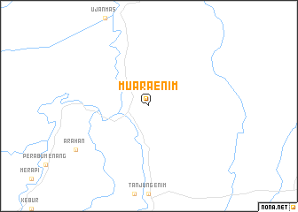 map of Muaraenim