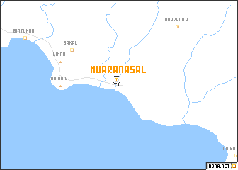 map of Muaranasal