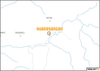 map of Muara Sangan