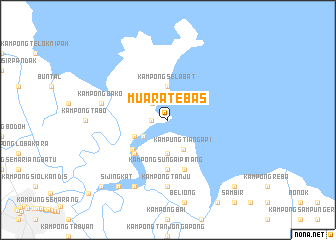 map of Muara Tebas