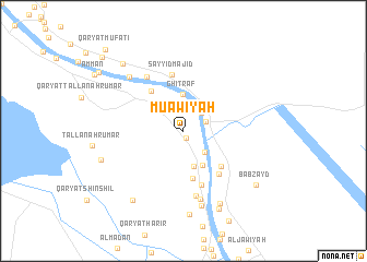 map of Mu‘āwiyah