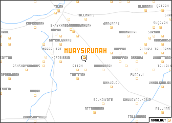 map of Mu‘ayşirūnah