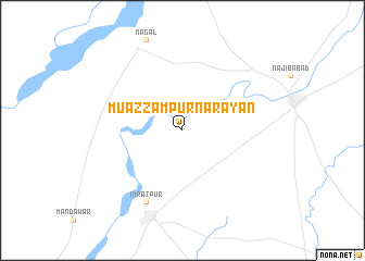 map of Muāzzampur Nārāyan