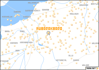 map of Mubarak Bāro