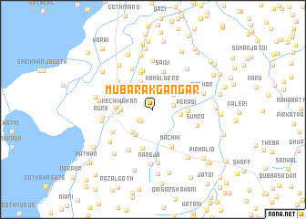 map of Mubārak Gangar