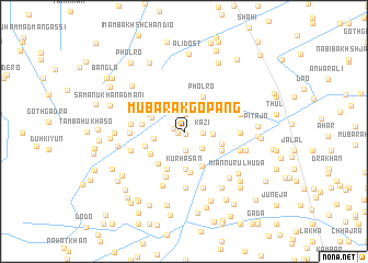 map of Mubārak Gopāng