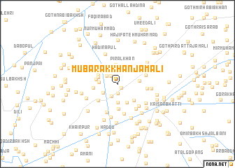 map of Mubārak Khān Jamāli