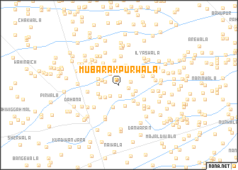 map of Mubarakpurwāla