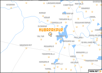 map of Mubārakpur