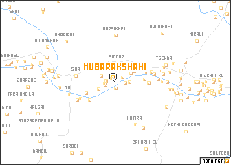 map of Mubārakshāhi