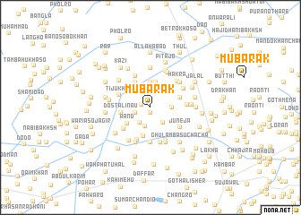 map of Mubārak