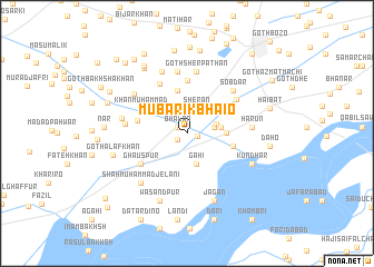 map of Mubārik Bhaio