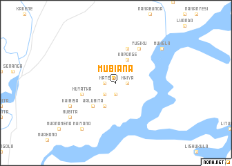 map of Mubiana