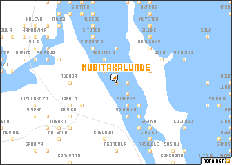 map of Mubita Kalunde