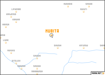 map of Mubita