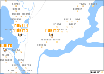 map of Mubita