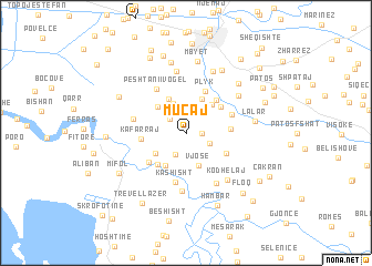 map of Muçaj