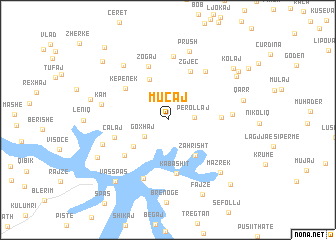 map of Muçaj