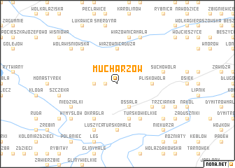 map of Mucharzów