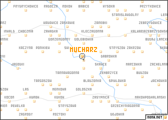 map of Mucharz