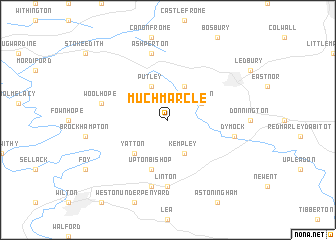 map of Much Marcle