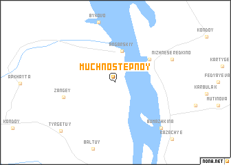 map of Muchno-Stepnoy
