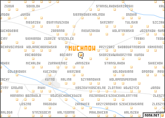 map of Muchnów