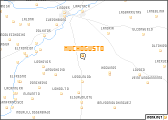 map of Mucho Gusto