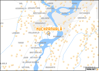 map of Muchrānwāla