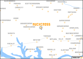 map of Muck Cross
